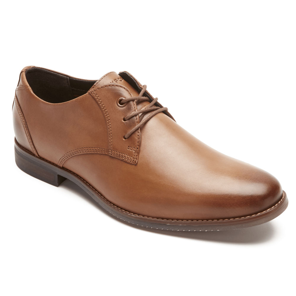 Rockport Singapore Mens Lace Up - Style Purpose Blucher Brown - DX5869214